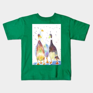 Three Proud Indian Runner Ducks Kids T-Shirt